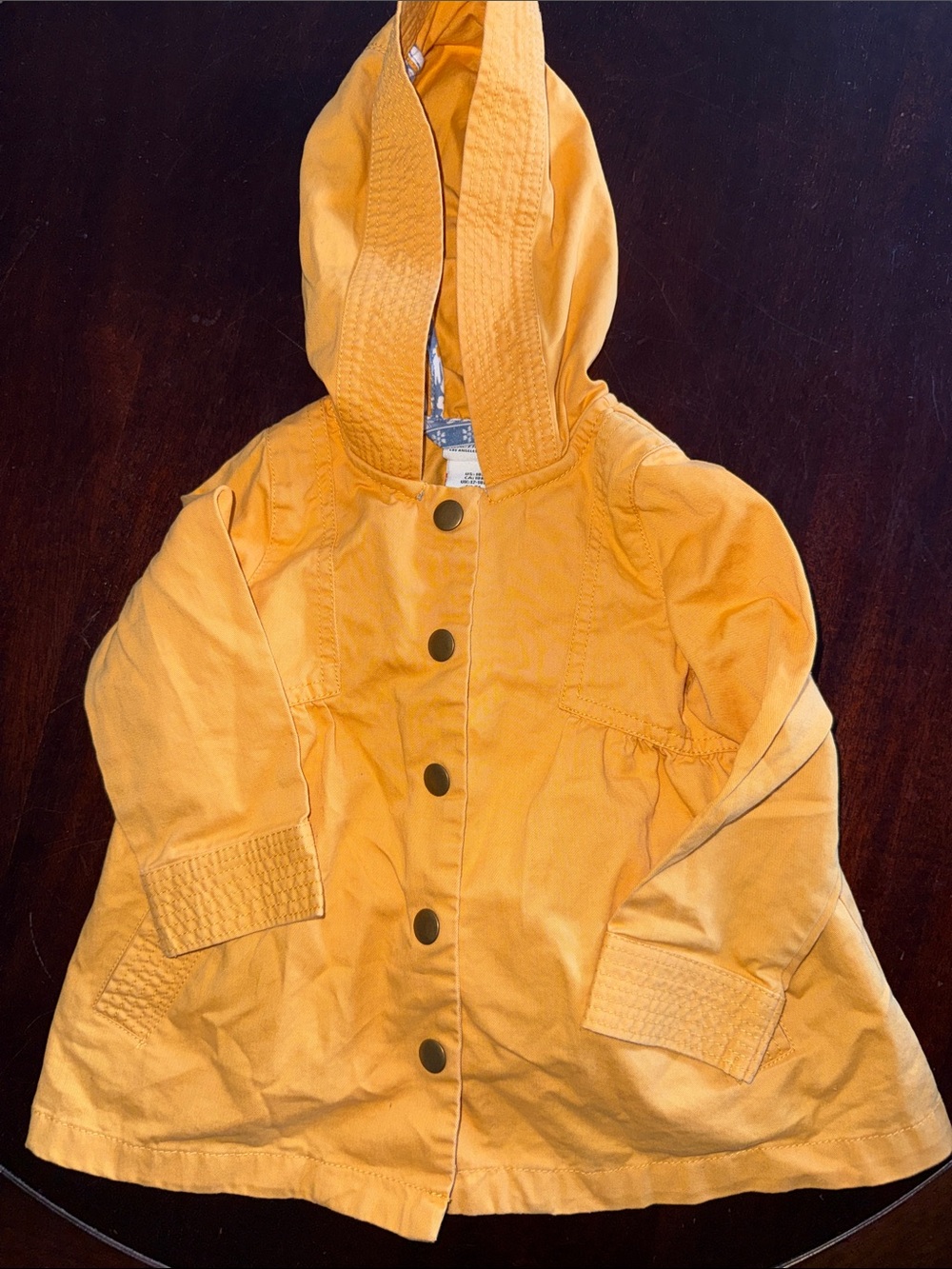 Rachel Zoe Girls' Hooded Yellow Raincoat